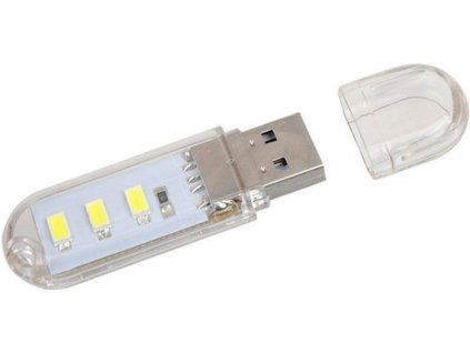 69183 usb lampicka 3x led bila
